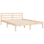 vidaXL Cadre de lit sans matelas bois massif