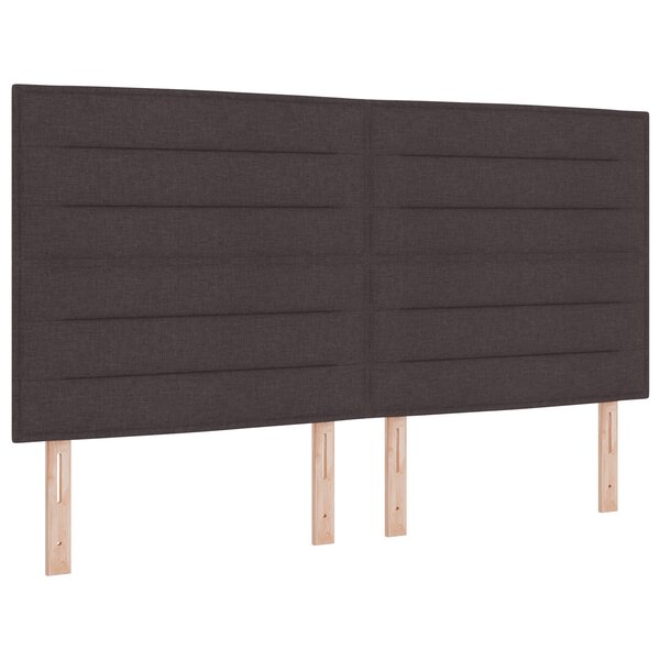 vidaXL Tête de lit Design Lignes Marron Foncé 180 cm Tissu