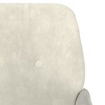vidaXL Fauteuil Crème 62x79x79 cm Velours