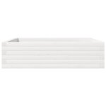 vidaXL Jardinière blanc 90x90x23 cm bois de pin massif