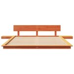 vidaXL Cadre de lit Marron 150 x 200 cm bois