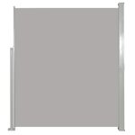 vidaXL Auvent latéral rétractable 160 x 500 cm Gris