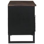 vidaXL Meuble TV - 100 x 33 5 x 46 cm  en bois de mangue massif.