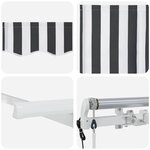 vidaXL Auvent Rétractable Anthracite 400 x 200 cm tissu