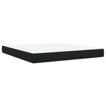 vidaXL Sommier à lattes de lit avec matelas Noir 180x200 cm Velours