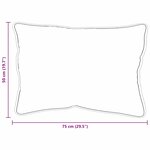 vidaXL Oreillers 2 Pièces Blanc 50 x 75 cm 85gsm 100  polyester