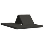 vidaXL Canapé-lit pliable 140 x 67 x 15 cm Gris foncé
