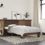 vidaXL Cadre de lit sans matelas chêne marron 90x200 cm