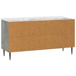 vidaXL Meuble TV Gris béton 99 x 34 5 x 52 cm Bois d'ingénierie