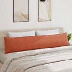 vidaXL Coussins de canapé 2 Pièces Rouge orange 200 x 40 cm