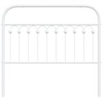 vidaXL Tête de lit de remplacement métal blanc 100 cm