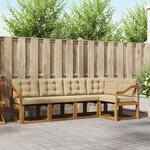 vidaXL Ensemble de canapés d'extérieur 5 pc Naturel et Beige