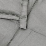 vidaXL Couverture lestée Gris 235x290 cm 11 kg Tissu