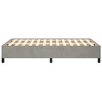 vidaXL Cadre de lit Gris clair 120x200 cm Velours