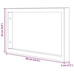 vidaXL Supports d'étagères pour lavabo 2 Pièces noir rectangulaire acier