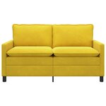 vidaXL Canapé Jaune 156 x 81 x 87 5 cm Velours