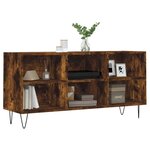 vidaXL Meuble TV chêne fumé 103 5x30x50 cm bois d'ingénierie