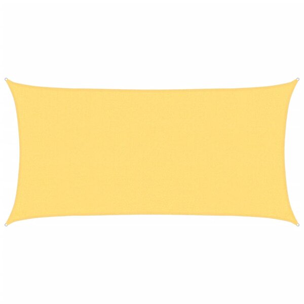 vidaXL Parasol en PEHD rectangulaire 2x4 m Beige