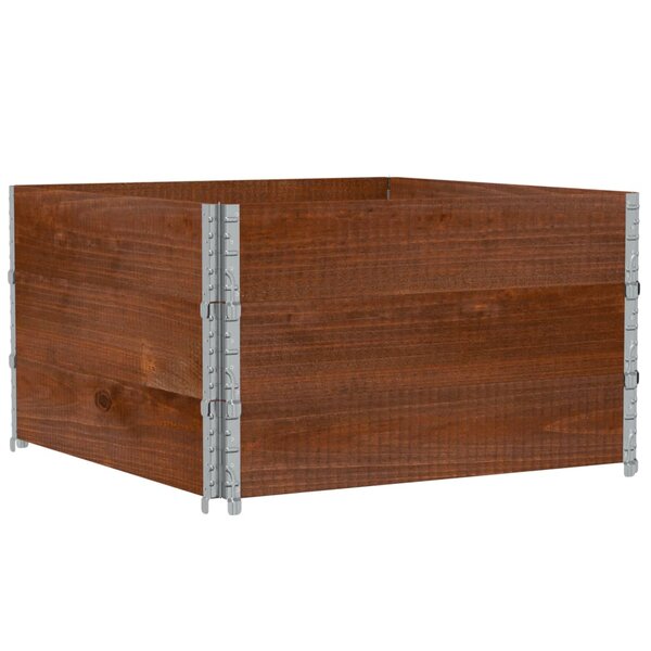 vidaXL Jardinière marron 100x100 cm bois massif de pin