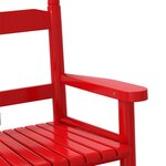 vidaXL Chaises à bascule enfants lot de 2 rouge bois peuplier massif