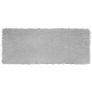 vidaXL Tapis en fausse Tafalla Gris 80 x 200 cm Polyester