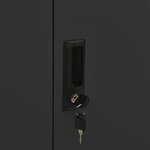 vidaXL Armoire de bureau Anthracite 90x40x102 cm Acier