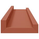 vidaXL Étagère Murale 2 Pièces Rouge 40 x 9 x 3 cm Bois d'ingénierie