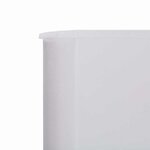 vidaXL Paravent 6 panneaux Tissu 800 x 120 cm Blanc sable