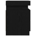vidaXL Cabinet de chevet Chêne noir 35 x 39 x 55 cm Bois d'ingénierie