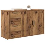 vidaXL avec tiroir Bois ancien 100 x 33 x 59 5 cm Bois d'ingénierie