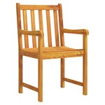 Set de jardin 3 pièces en bois d'acacia