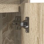 vidaXL Buffet avec LED Chêne Sonoma 71x34 5x75 cm Bois reconstitué