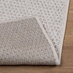 vidaXL Tapis de surface HUARTE Crème 200 x 80 cm Polyester