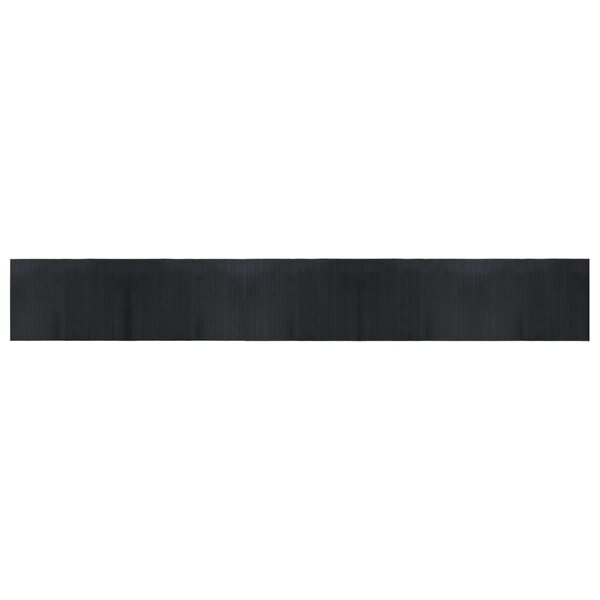 vidaXL Tapis rectangulaire noir 70x500 cm bambou