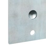 Support de drapeau vidaXL pour 1 drapeau monté au mur Argent Acier
