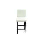 vidaXL Tabourets de bar lot de 4 blanc similicuir