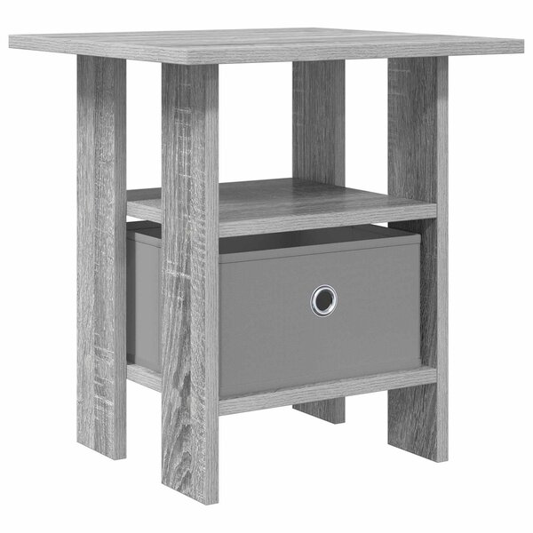 vidaXL Table de chevet Gris Sonoma 41 x 40 x 45 cm Bois d'ingénierie