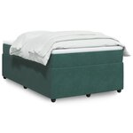 vidaXL Sommier à lattes de lit avec matelas vert foncé 120x190 cm
