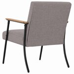 vidaXL fauteuil Taupe 59 x 75 x 78 cm tissu