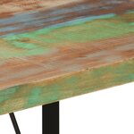 vidaXL Table de bar 110x55x107 cm bois massif de récupération et fer