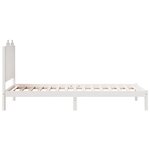 vidaXL Cadre de lit extra long sans matelas 100x210 cm bois massif