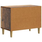 vidaXL Cabinet de chevet avec tiroir Bois ancien 62 x 34 5 x 48 cm