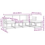 vidaXL Ensemble de canapés d'extérieur 5 pc Blanc et anthracite