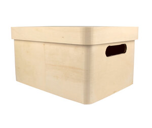 Coffre rangement en bois 30 x 22 x 16 cm