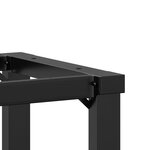 vidaXL Pieds de table à manger cadre en O 50x40x73 cm acier