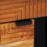 vidaXL Buffet avec étagère Marron 80 x 33 x 75 cm Bois d'acacia massif