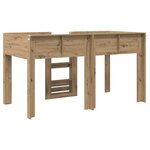vidaXL Lit Superposé pour Enfants Chêne artisanal 80 x 200 cm