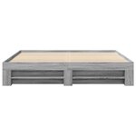 vidaXL Cadre de lit sonoma gris 200x200 cm bois d'ingénierie