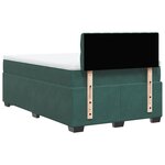 vidaXL Sommier à lattes de lit avec matelas vert foncé 120x190 cm