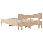 vidaXL Cadre de lit sans matelas 120x200 cm bois de pin massif